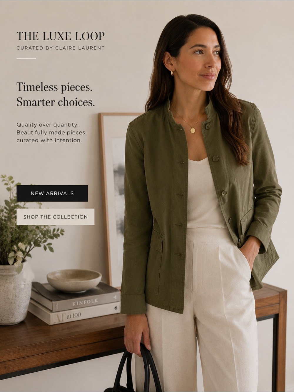 Nove Olive Utility Jacket — Tailored Everyday Layer